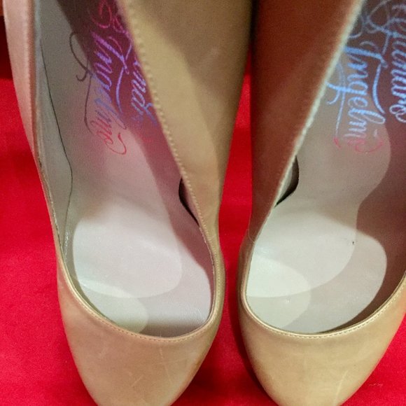 Alejandro Ingelmo Intermix Nude Camel Tan Platform High Heel Pumps Sz 36 - Picture 3 of 16